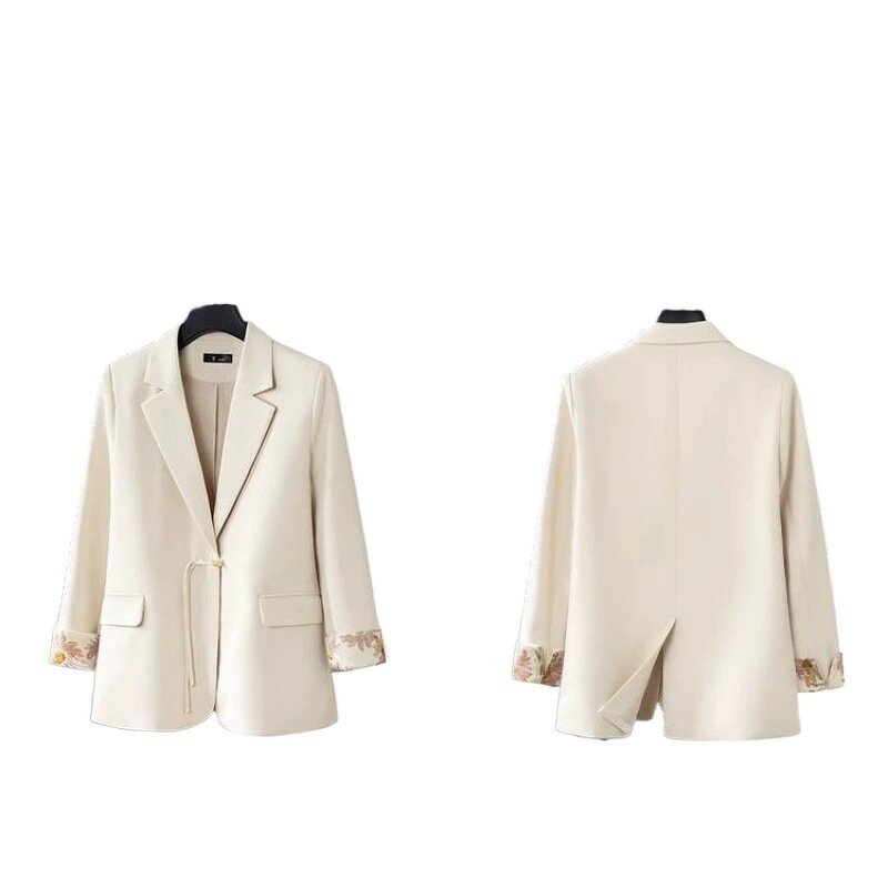 Chinese Style Suit Set Manufacturer - Plus Size Jacket High Waisted Pants Two-piece