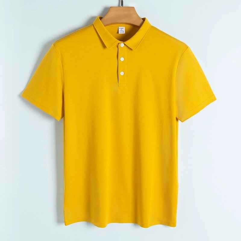 Men's Polo Shirt Manufacturer - 190gsm Cotton Solid Color Short Sleeve Casual