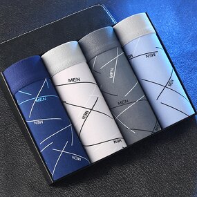 Men's Underwear Manufacturer - 2025 Summer Comfortable Mid Waist Four Corners Large Size