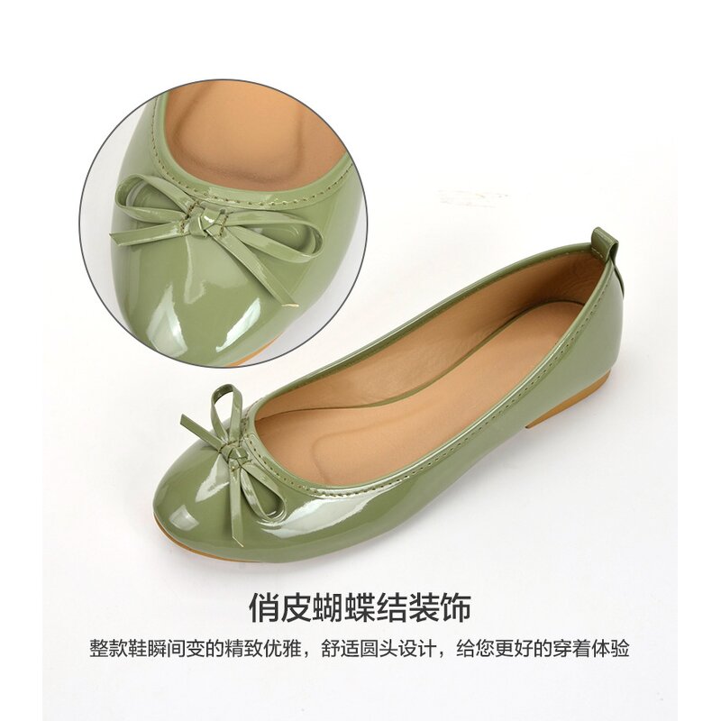 Women's Flat Sandals Manufacturer - 2025 Bow Soft PU Leather Slip-on Office Casual
