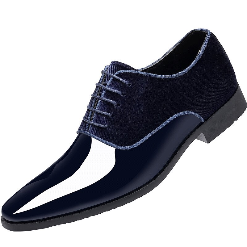 Men's PU Leather Shoes Manufacturer - 2025 Pointed Toe Low Heel British Wedding Casual