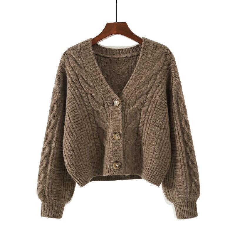 V-neck Cardigan Manufacturer - 2025 Fashion Long Sleeve Knitted for Women Spring Autumn