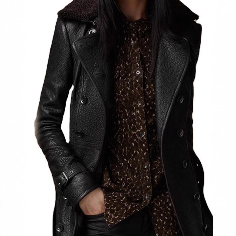 Motorcycle PU Jacket Manufacturer - British Medium Length Thick Slim Fit