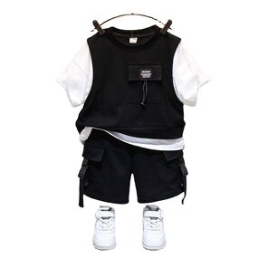 Children's Clothing Set Manufacturer - Summer Long Sleeve Handsome Baby Casual Suit