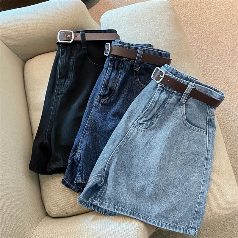 Women's Denim Shorts Manufacturer - 2025 High Waist Minimally Sleek Loose Wide Leg