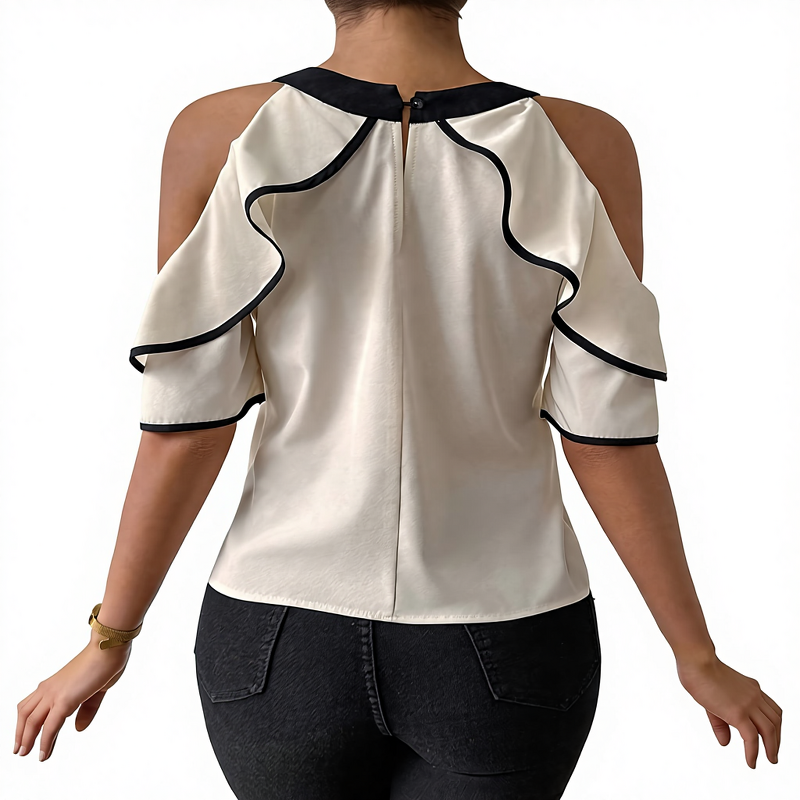 Double-layer Shirt Manufacturer - 2025 Bow Collar Short Sleeved for Women Summer