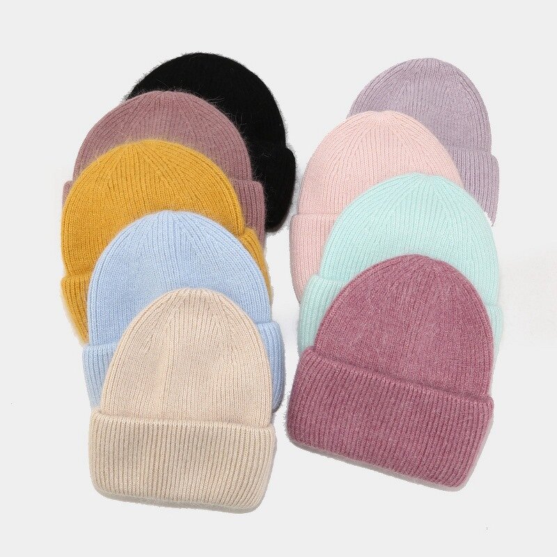 Knitted Hat Manufacturer - 2025 Autumn/Winter Warm Solid Color Vertical Stripe Ear Protection