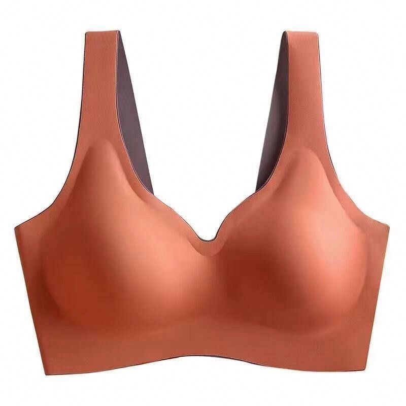 Women's Latex Bra Manufacturer - Without Underwire Gathers Sports No Trace to Pull