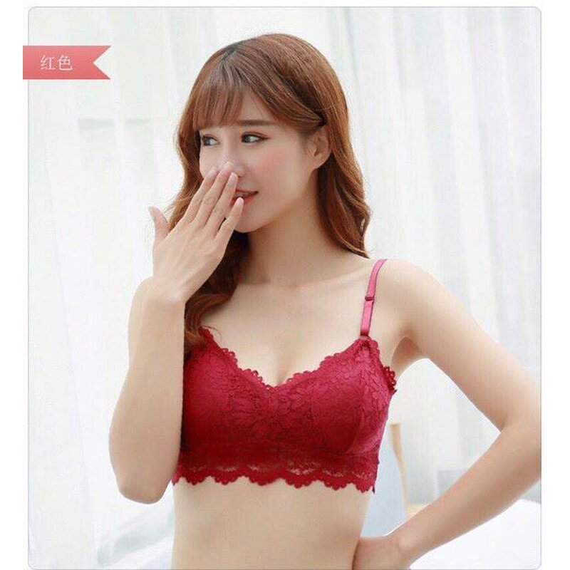 Women's Lace Bra Manufacturer - V-Sexy Breathable Knitted Integrated Comfortable Solid Color