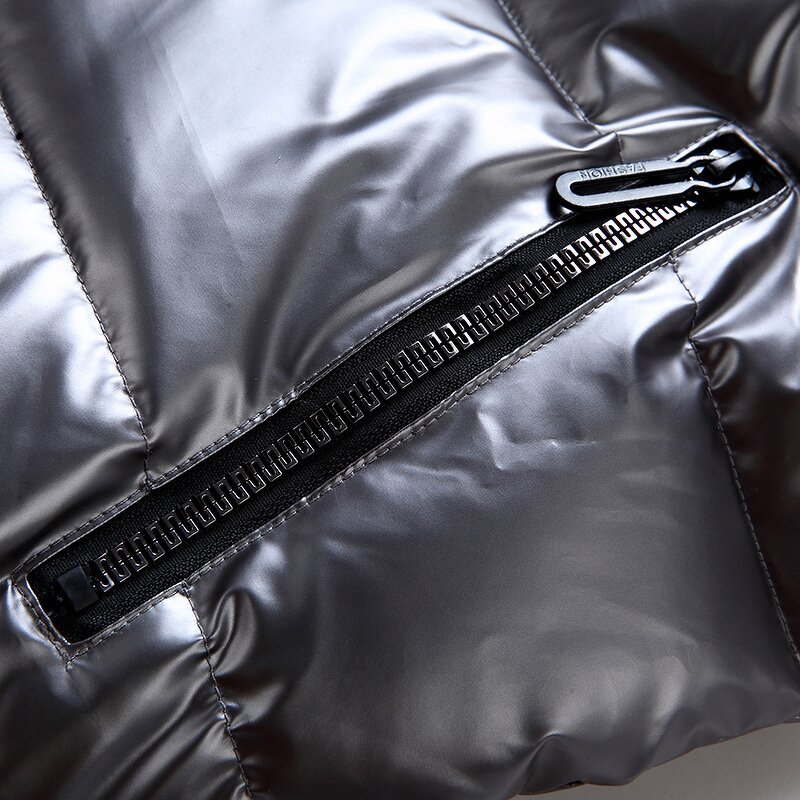 Kids' Vest Jacket Manufacturer - 2025 Parent-child Bright Padded Sleeveless Hooded Thicken Warm