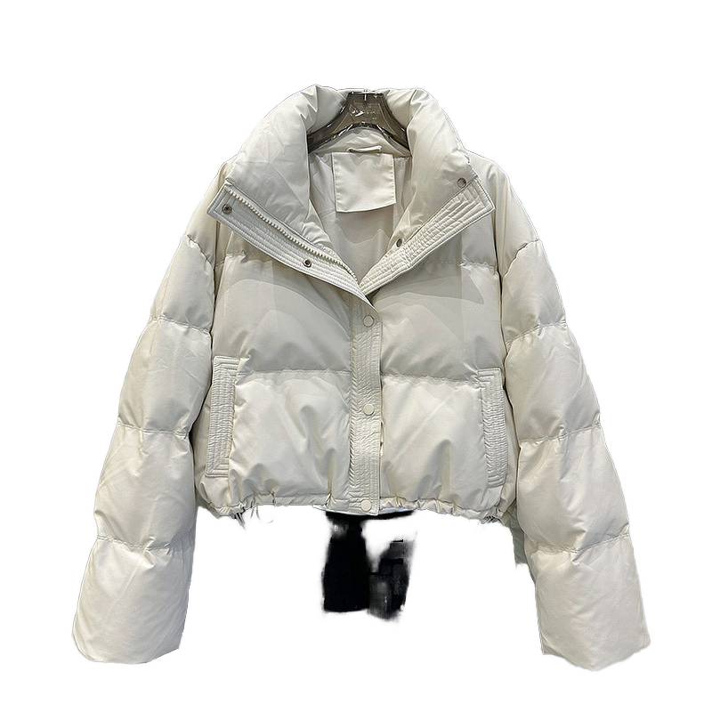 Short PU Puffer Jacket Manufacturer - 2025 Zipper Quilted Winter Warm Thick