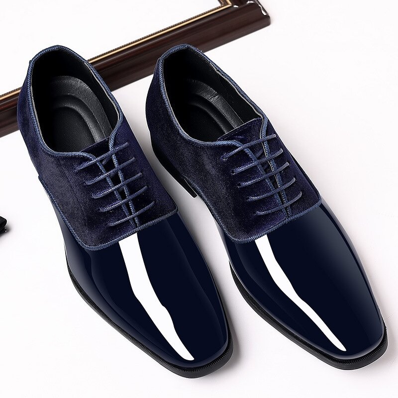 Men's PU Leather Shoes Manufacturer - 2025 Pointed Toe Low Heel British Wedding Casual