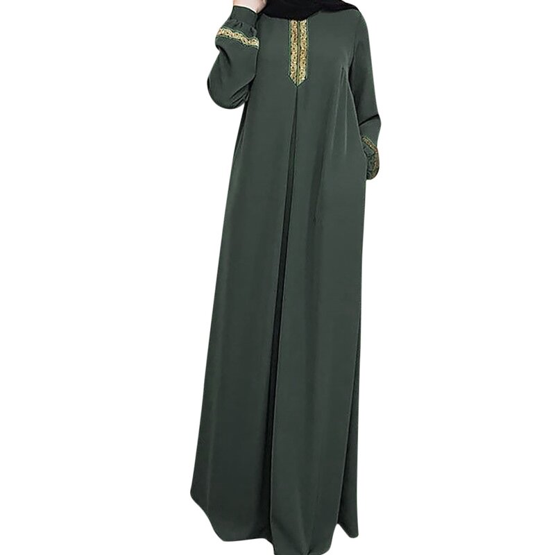 Muslim Dress Manufacturer - 2025 Loose Plus Size Long Sleeve Casual