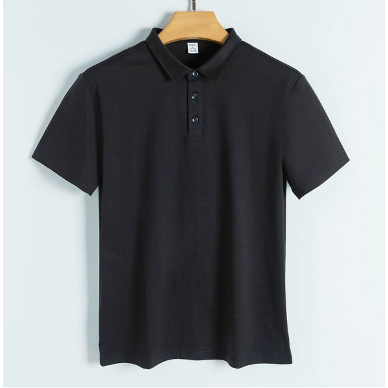 Men's Polo Shirt Manufacturer - 190gsm Cotton Solid Color Short Sleeve Casual