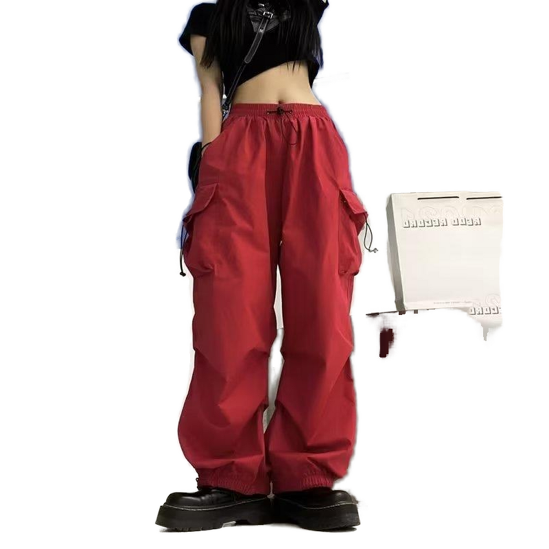 Women's Casual Pants Manufacturer - Summer American Workwear Ankle Binding Loose Wide Leg