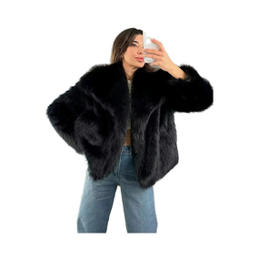 Faux Fur Coat Manufacturer - Short Woolen Style Top for Women Autumn Winter