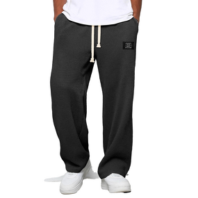Men's Sweatpants Manufacturer - Trendy Brand Loose Hanging Straight Leg Wide Leg