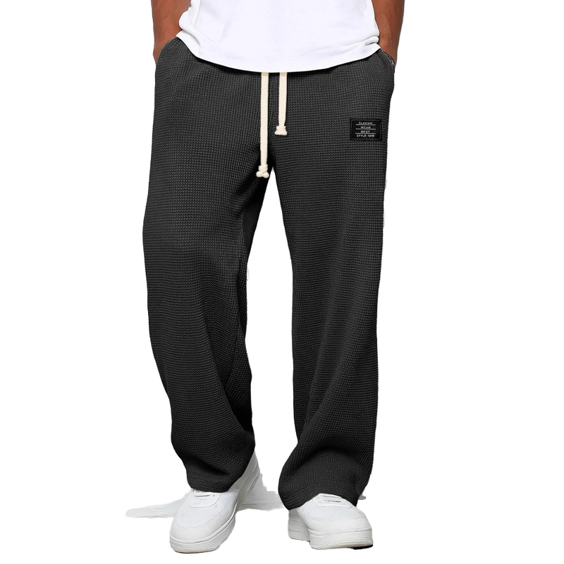 Men's Sweatpants Manufacturer - Trendy Brand Loose Hanging Straight Leg Wide Leg