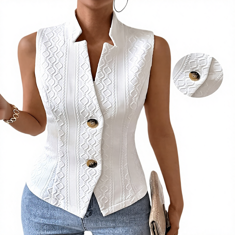 Women's Sleeveless Vest Manufacturer - 2025 Spring Autumn Versatile Suit Jacket Button