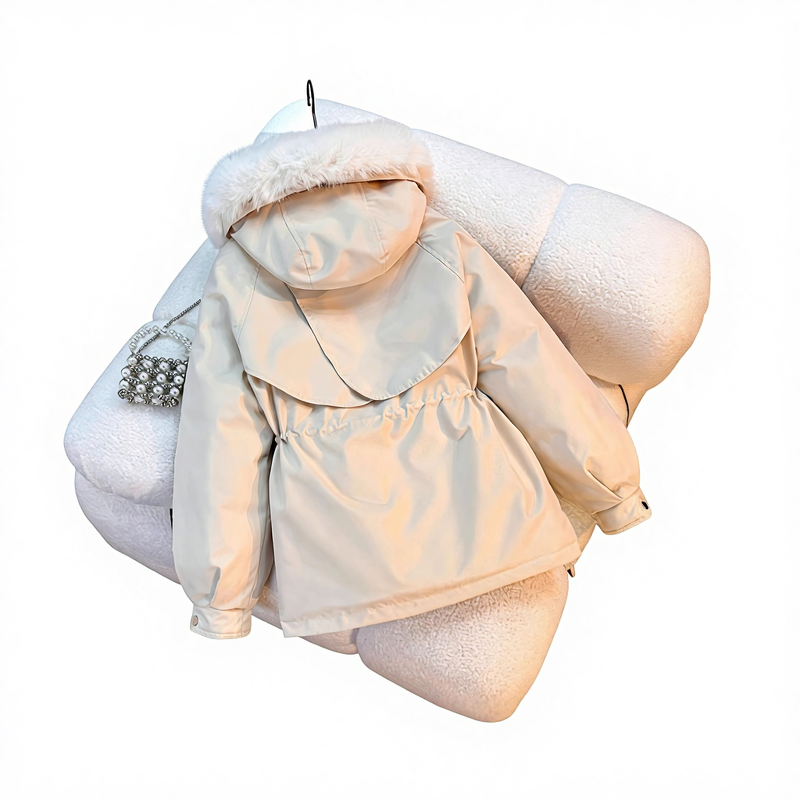 Fleece Coat Manufacturer - Big Hairy Collar Inner Velvet Warm for Women Winter