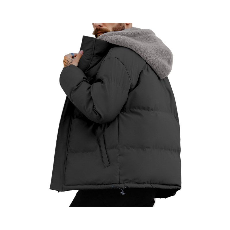 Men's Down Jacket Manufacturer - Fake 2-piece Quilted Ski Thickened Windproof