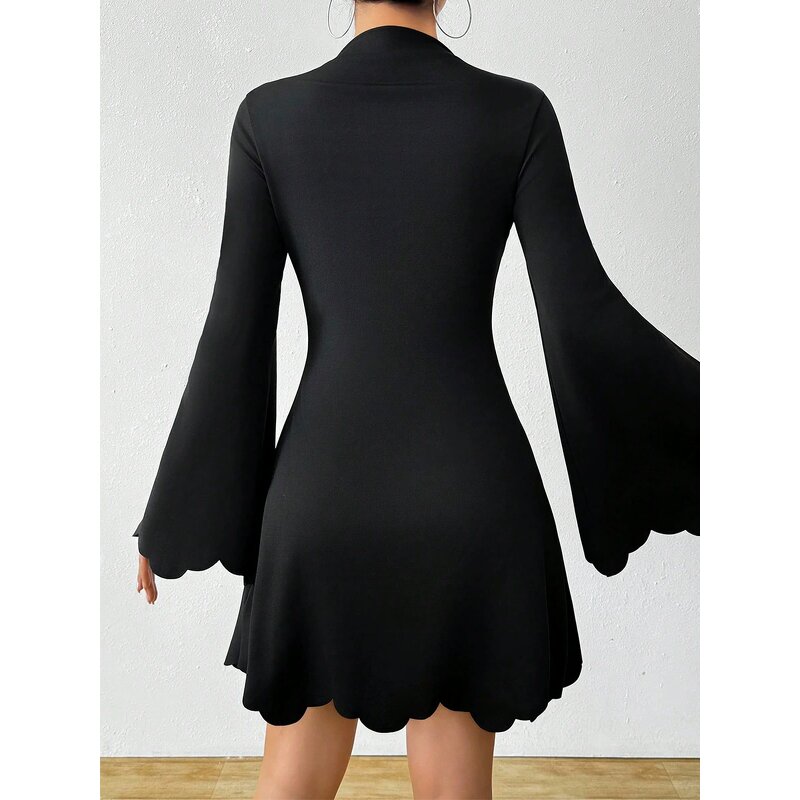 Black Dress Manufacturer - 2026 Slim Fit A-line Mid Skirt for Women