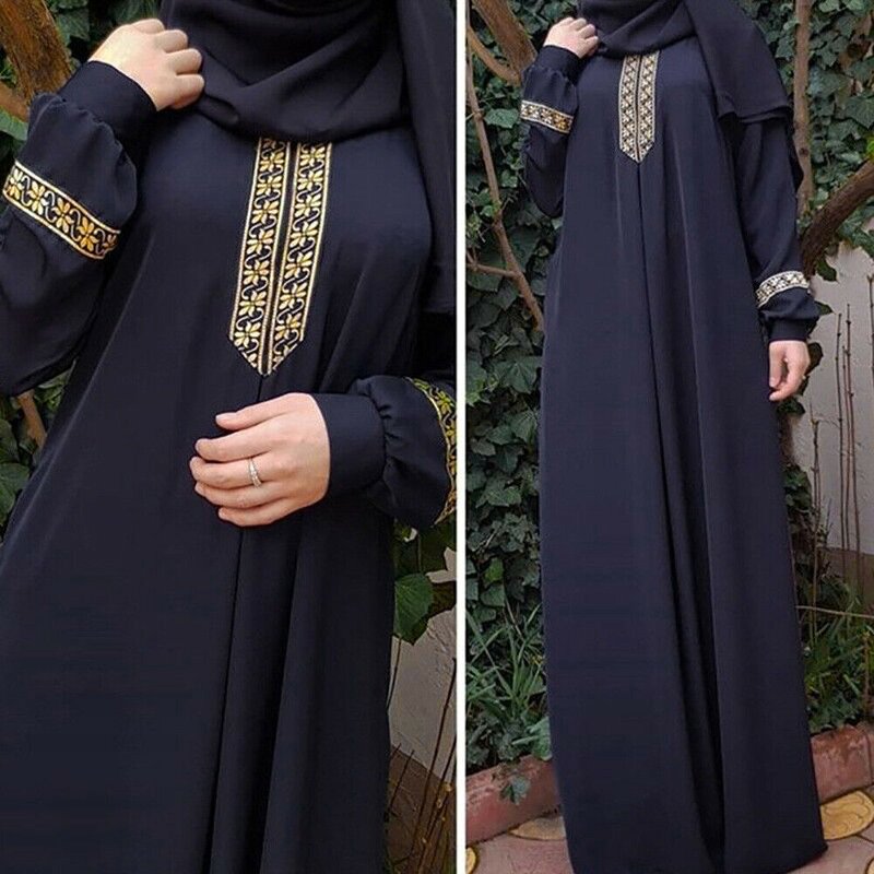 Muslim Dress Manufacturer - 2025 Loose Plus Size Long Sleeve Casual