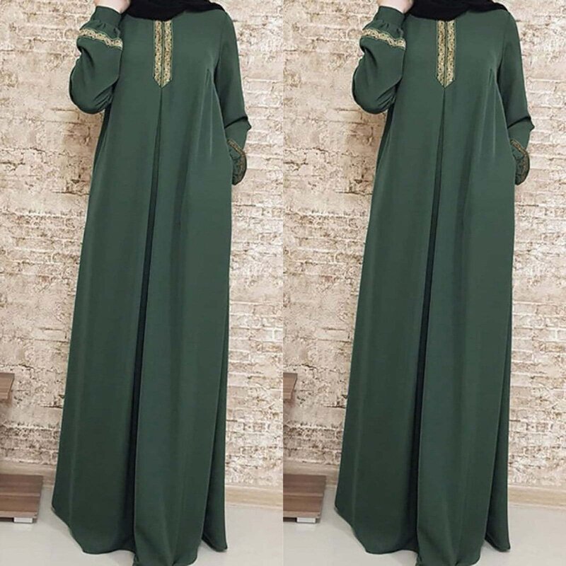 Muslim Dress Manufacturer - 2025 Loose Plus Size Long Sleeve Casual