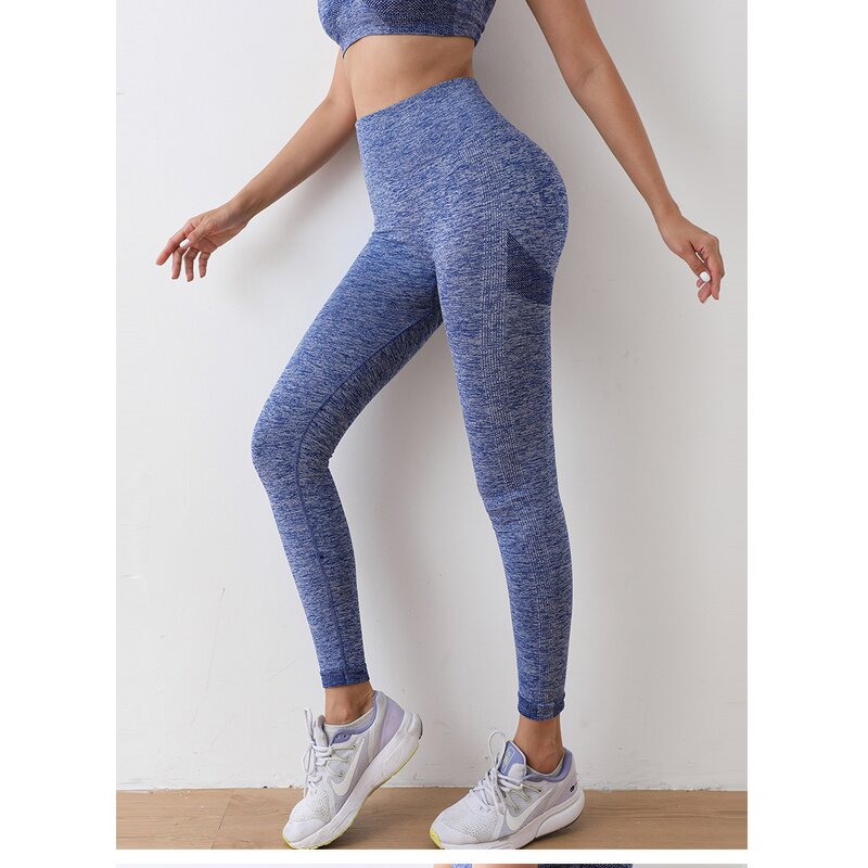 Women's Yoga Cropped Pants Manufacturer - 2025 Solid Color Slim Hip Lift Elastic Ninth