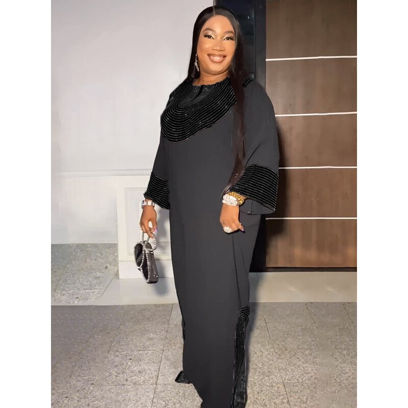 Muslim Dress Manufacturer - 2025 Hot Diamond Gathering Long Style Plus Size