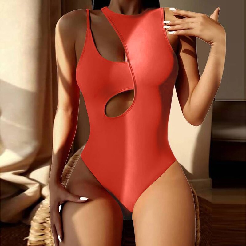Women's Bikini Manufacturer - 2025 One Shoulder High Waist Solid Color Beach Swimwear