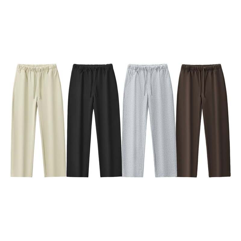 Men's Cotton Pants Manufacturer - 430gsm Heavyweight Wide Leg Sports Outdoor Straight