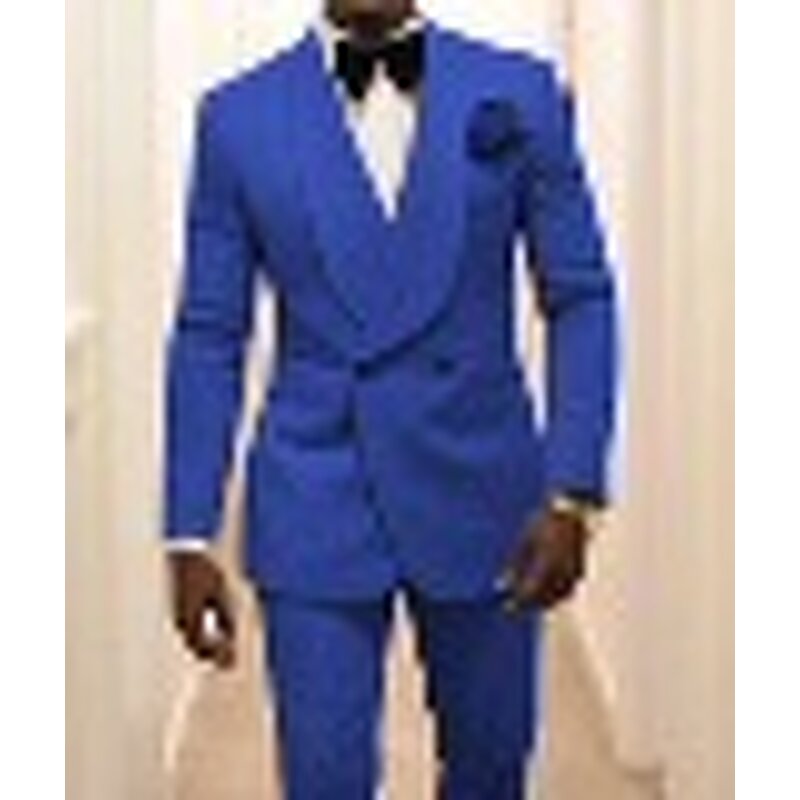 Men's Wedding Suit Set Manufacturer - Double Breasted Cotton Two-Piece for Groom