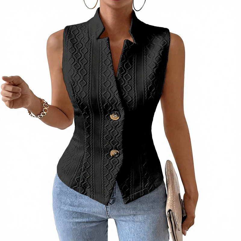 Women's Sleeveless Vest Manufacturer - 2025 Spring Autumn Versatile Suit Jacket Button