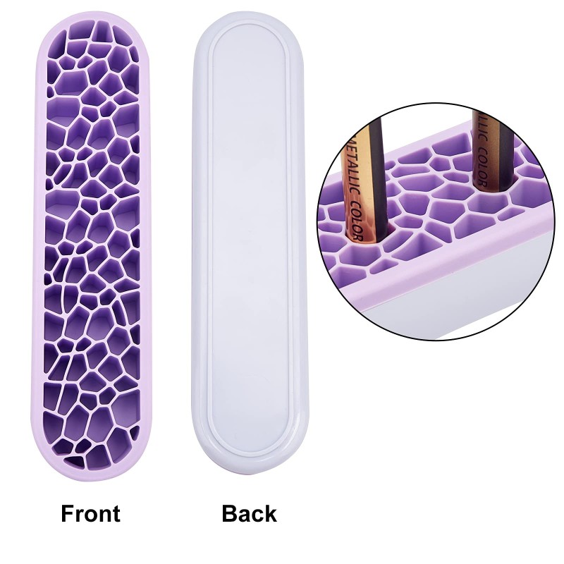 Makeup Brush Holder Manufacturer - LOHAS Silicone Desktop Organizer Multipurpose Storage Stand