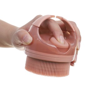 Shower Gel Dispenser Factory - Silicone Bath Brush Body Scrubber with Distributor Tool