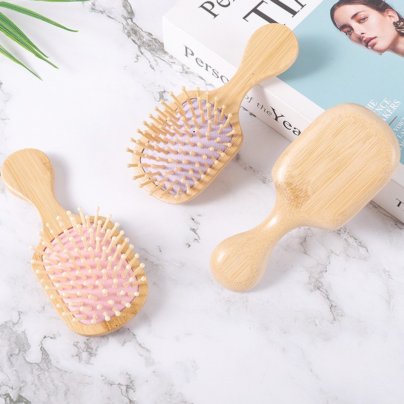 Hair Comb Brush Manufacturer - Wholesale Organic Massage Wood Paddle Bamboo Detangling Brush