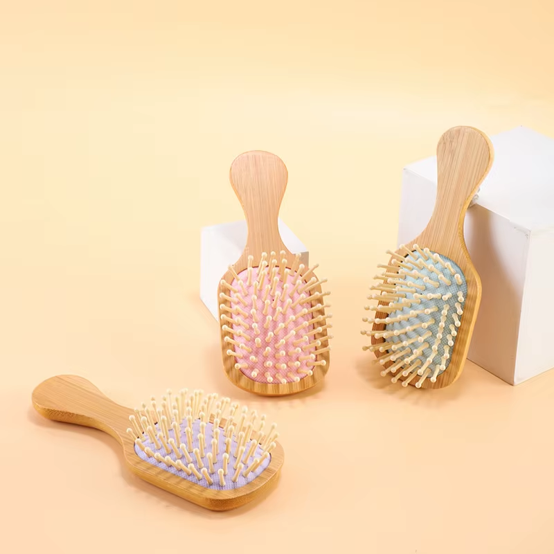 Hair Comb Brush Manufacturer - Wholesale Organic Massage Wood Paddle Bamboo Detangling Brush