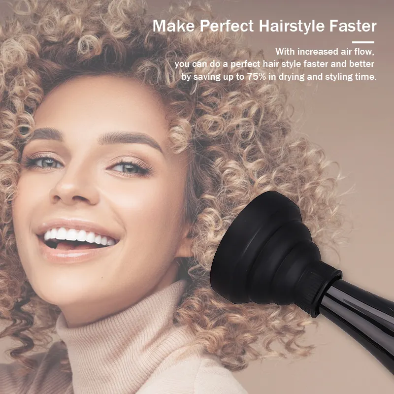 Hair Dryer Diffuser Manufacturer - Silicone Foldable Hand Shape Curls Professional Tool