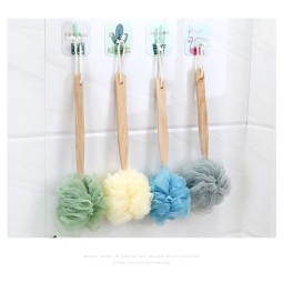 Bath Loofah Manufacturer - Factory Wholesale Long Wooden Handle Back Scrubber Shower