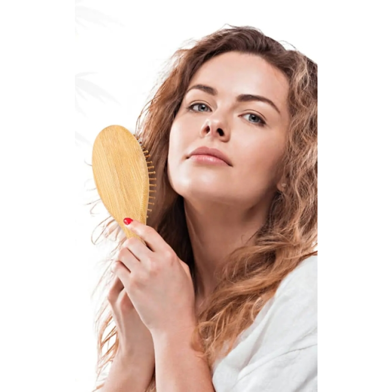 Hair Comb Brush Manufacturer - Wholesale Organic Massage Wood Paddle Bamboo Detangling Brush