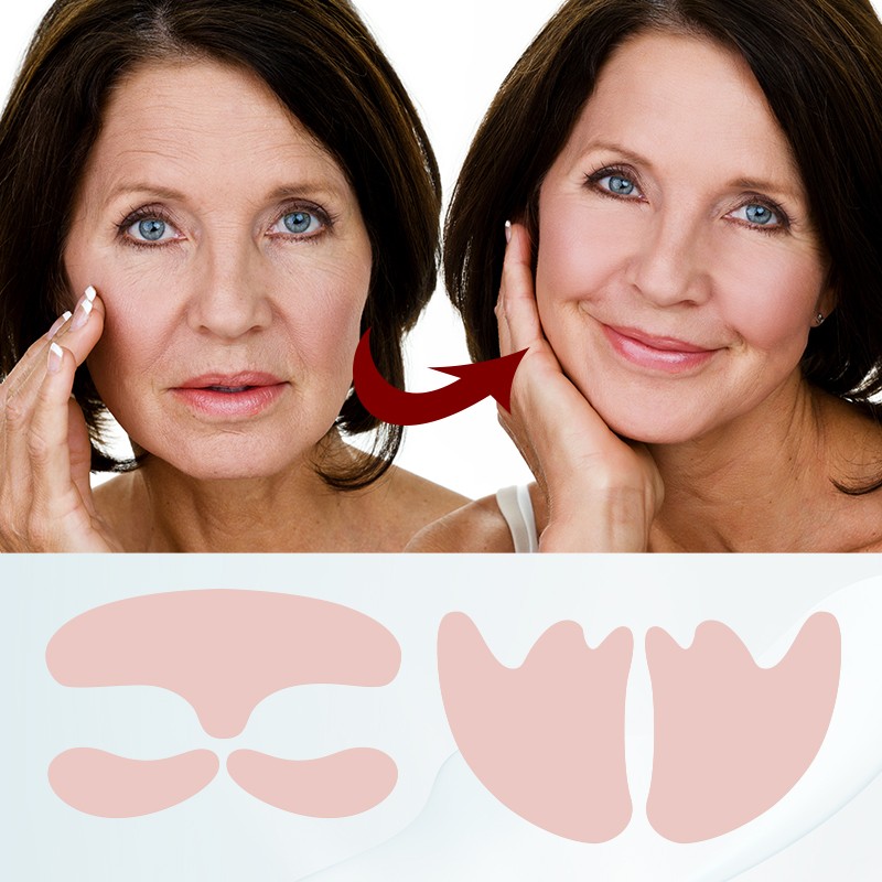 Facial Lifting Pad Factory - 5Pcs Wholesale Set Forehead Remover Anti Aging Reusable Silicone