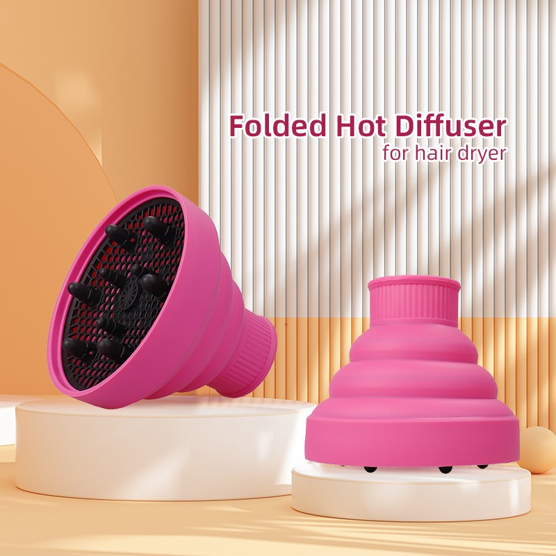 Hair Dryer Diffuser Manufacturer - Lohas Silicone Universal Retractable Foldable Curly Hair Friendly