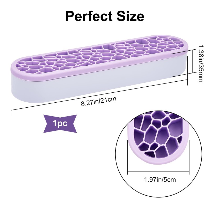 Makeup Brush Holder Manufacturer - LOHAS Silicone Desktop Organizer Multipurpose Storage Stand