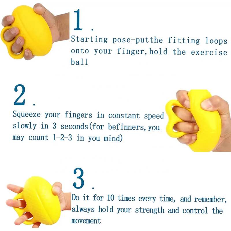 Hand Grip Ball Manufacturer - Hand Exerciser Ball for Physical Therapy Wrist Finger Resistance