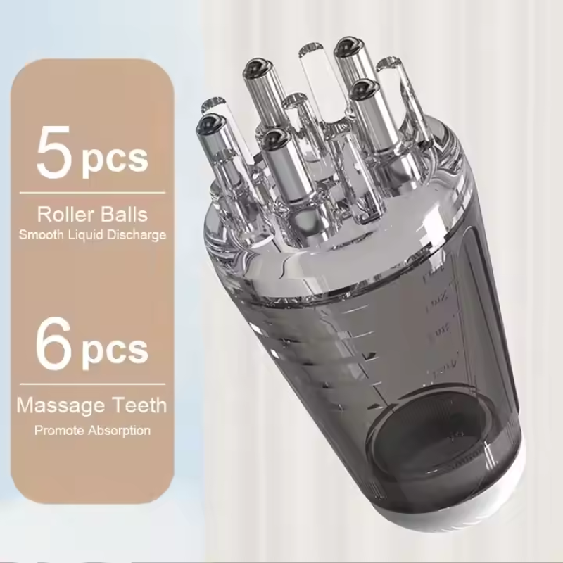 Scalp Massager Manufacturer - OEM Compact Portable with Oil Applicator Bottles Hair Treatment