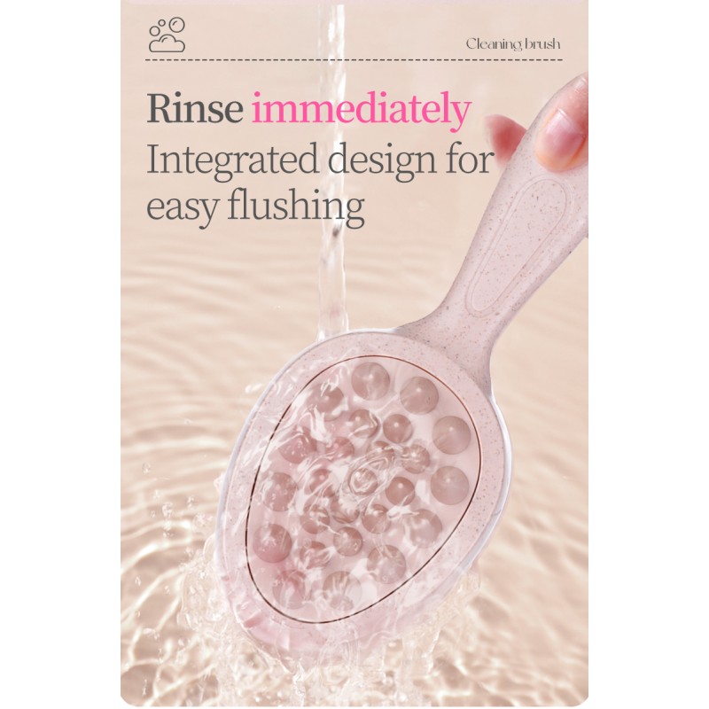 Hair Washing Brush Factory - Wheat Straw Double-Sided Massage Brush Mini Home Care Comb