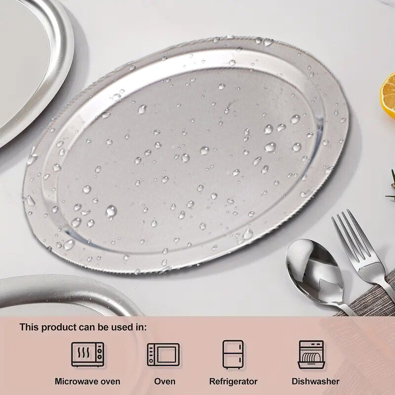 Serving Tray Manufacturer - Stainless Steel Square Mirror Luxury Custom Silver Buffet Wedding Set