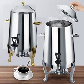 Tea Dispenser Manufacturer - Factory Price Buffet Stainless Steel 19L Large Hot Coffee Urn