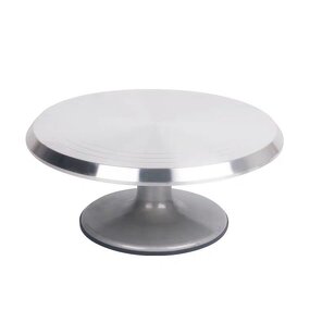 Cake Stand Manufacturer - Hottest Sale 12 Inch Metal Anti-Slip Rotating Decorating Turntable